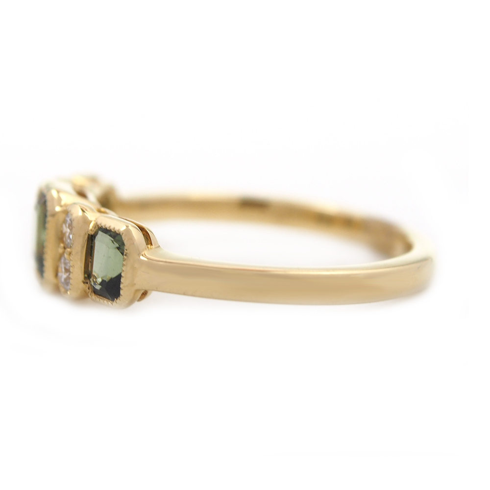 Sapphire & Diamond Ring - Teal